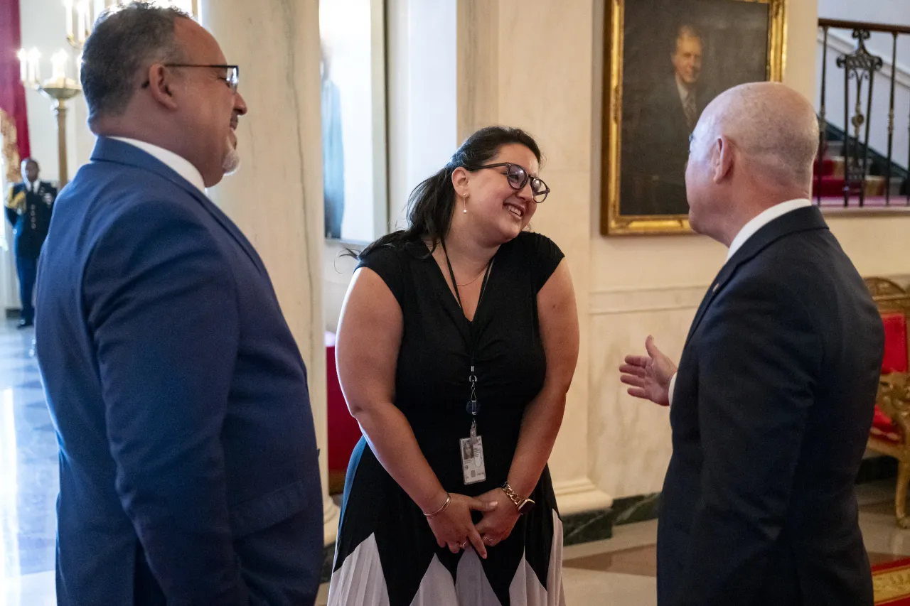 Image: DHS Secretary Alejandro Mayorkas delivers remarks at the White House Summit, Back to School Safely: Cybersecurity for K-12 Schools  (042)