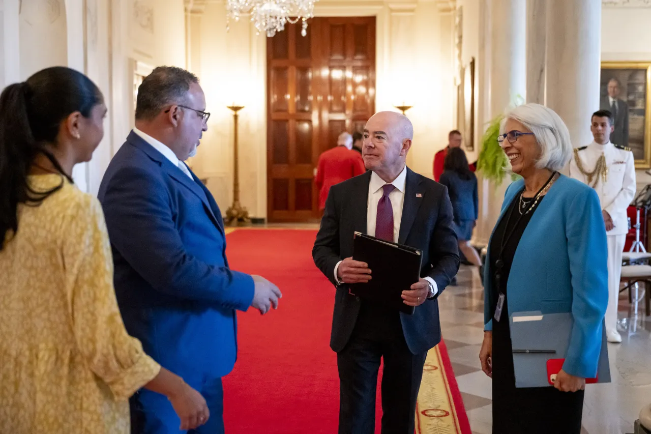 Image: DHS Secretary Alejandro Mayorkas delivers remarks at the White House Summit, Back to School Safely: Cybersecurity for K-12 Schools  (048)