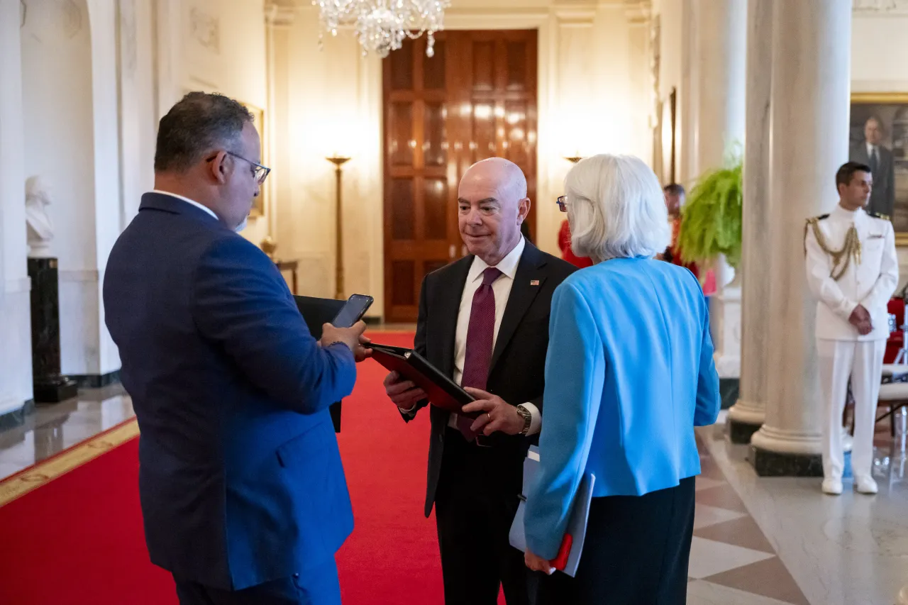 Image: DHS Secretary Alejandro Mayorkas delivers remarks at the White House Summit, Back to School Safely: Cybersecurity for K-12 Schools  (049)