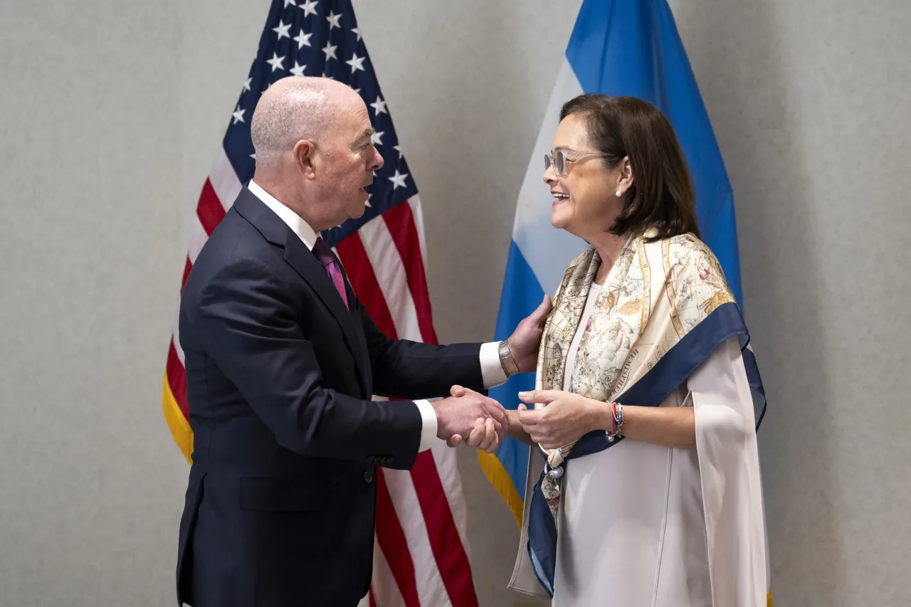 Image: DHS Secretary Alejandro Mayorkas Participates in a Bilateral Meeting with El Salvador Minister of Foreign Affairs (003)