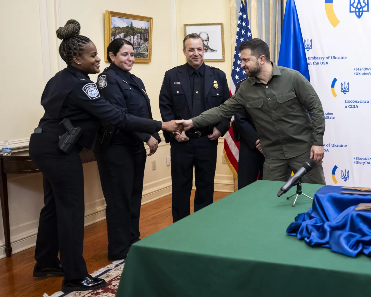 Image: DHS Secretary Alejandro Mayorkas Delivers Remarks at the Ukraine Cultural Artifacts Repatriation Ceremony (035)