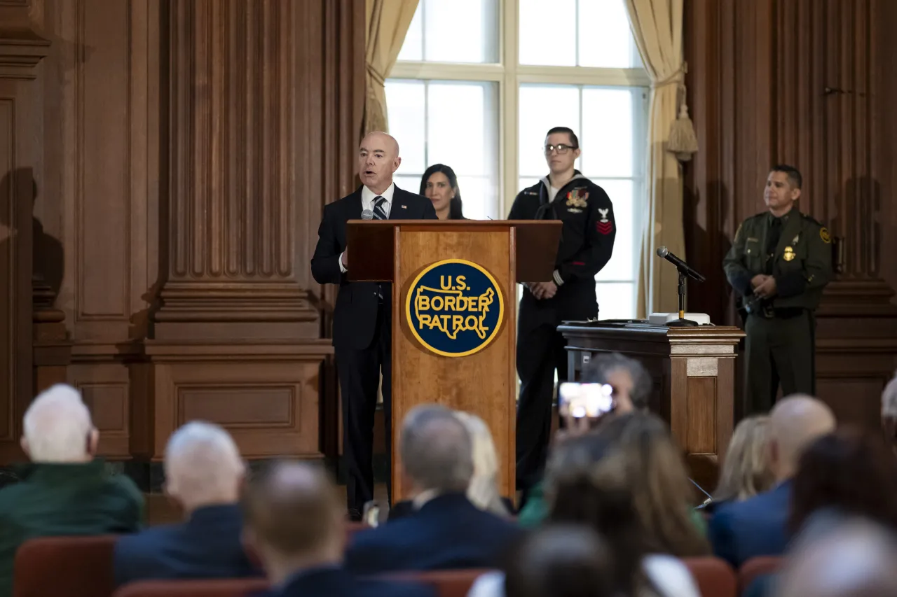 Image: DHS Secretary Alejandro Mayorkas Participates in the CBP Change of Command Ceremony   (032)