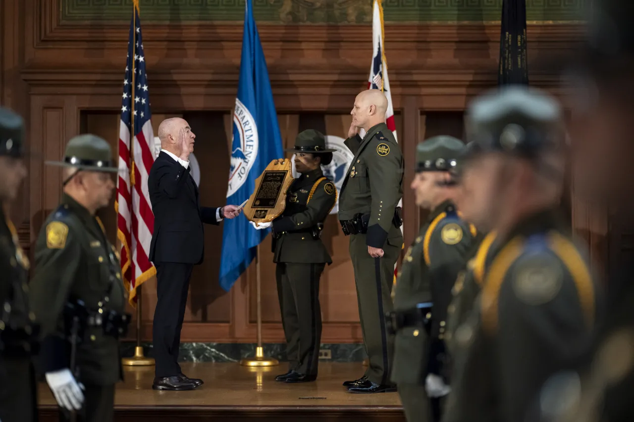 Image: DHS Secretary Alejandro Mayorkas Participates in the CBP Change of Command Ceremony   (042)