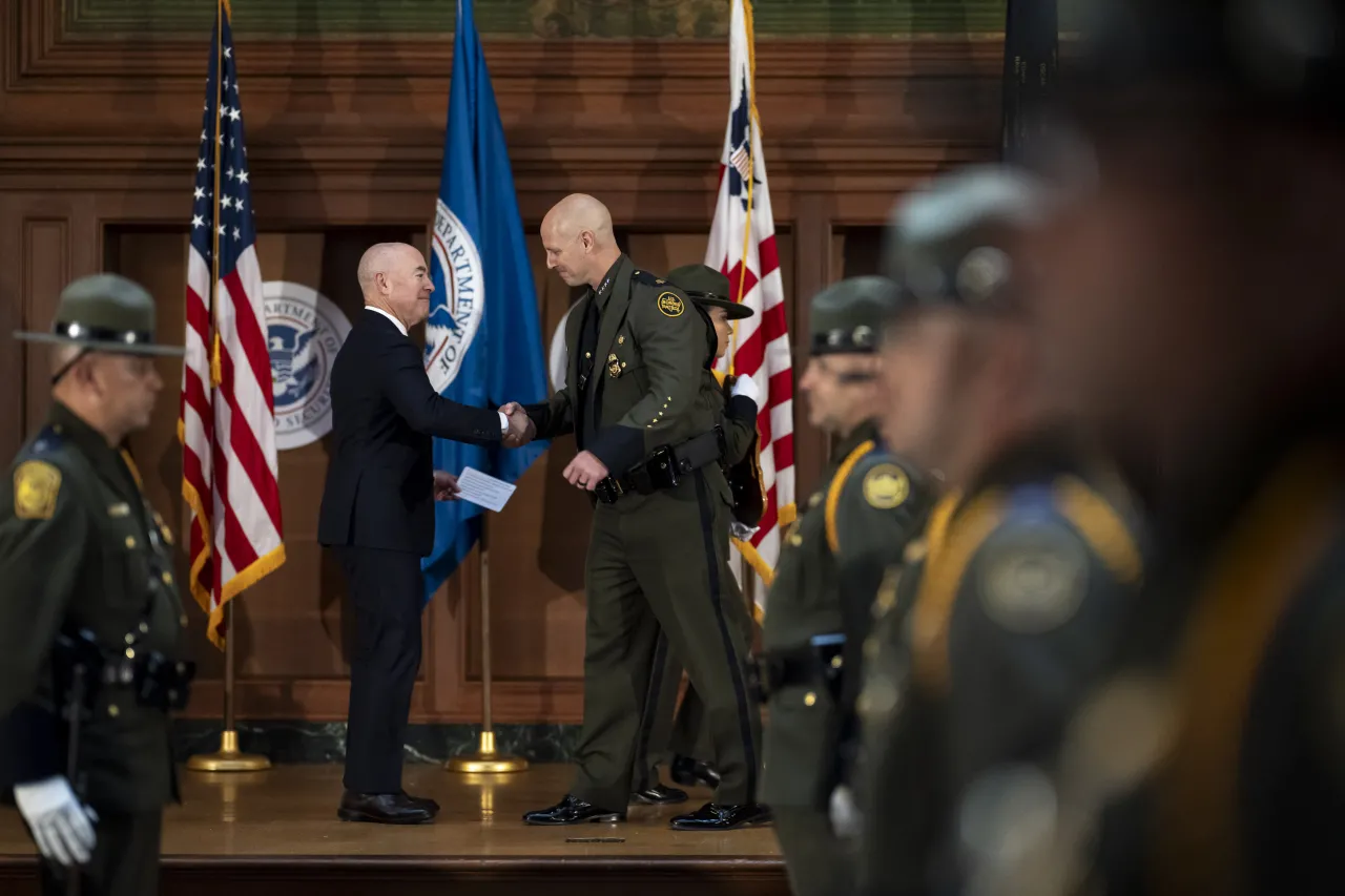 Image: DHS Secretary Alejandro Mayorkas Participates in the CBP Change of Command Ceremony   (044)