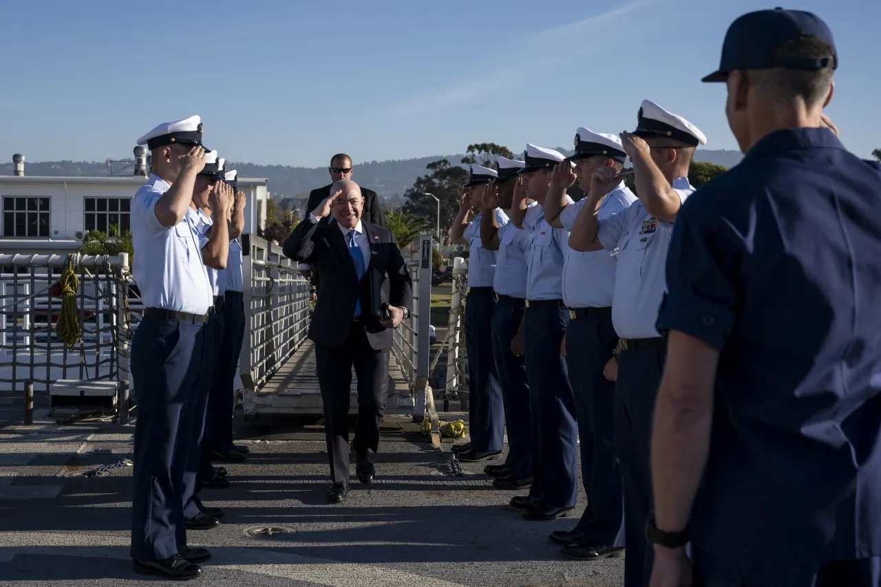 Image: DHS Secretary Alejandro Mayorkas Tours USCGC Stratton (007)