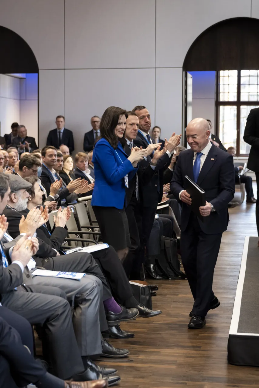 Image: DHS Secretary Alejandro Mayorkas Gives Remarks During the Munich Cyber Security Conference (022)