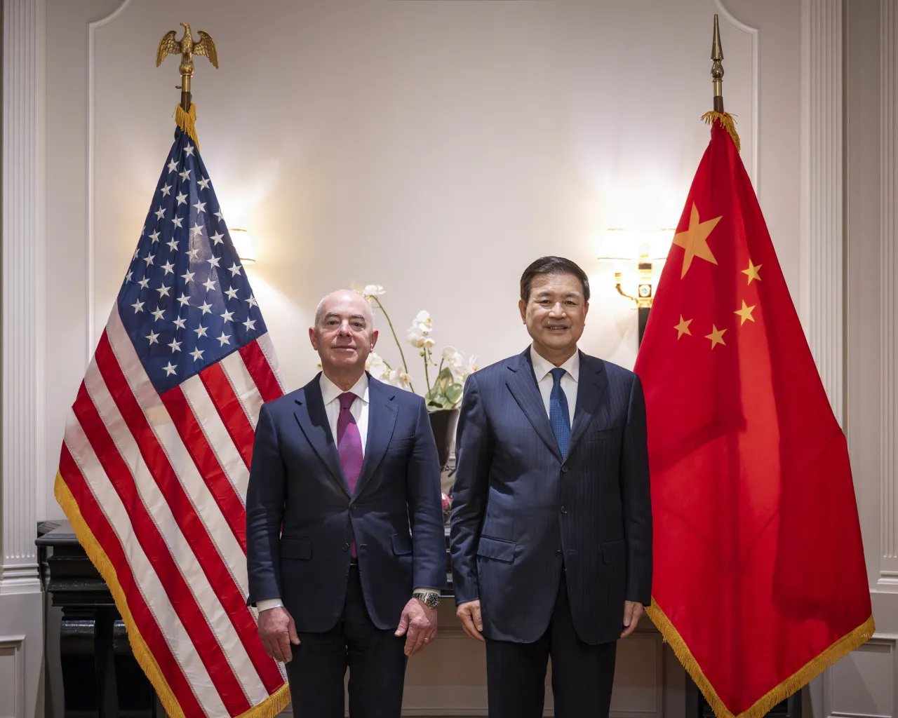 Image: DHS Secretary Alejandro Mayorkas Participates in a Bilateral Dinner with Minister Wang Xiaohong (099)