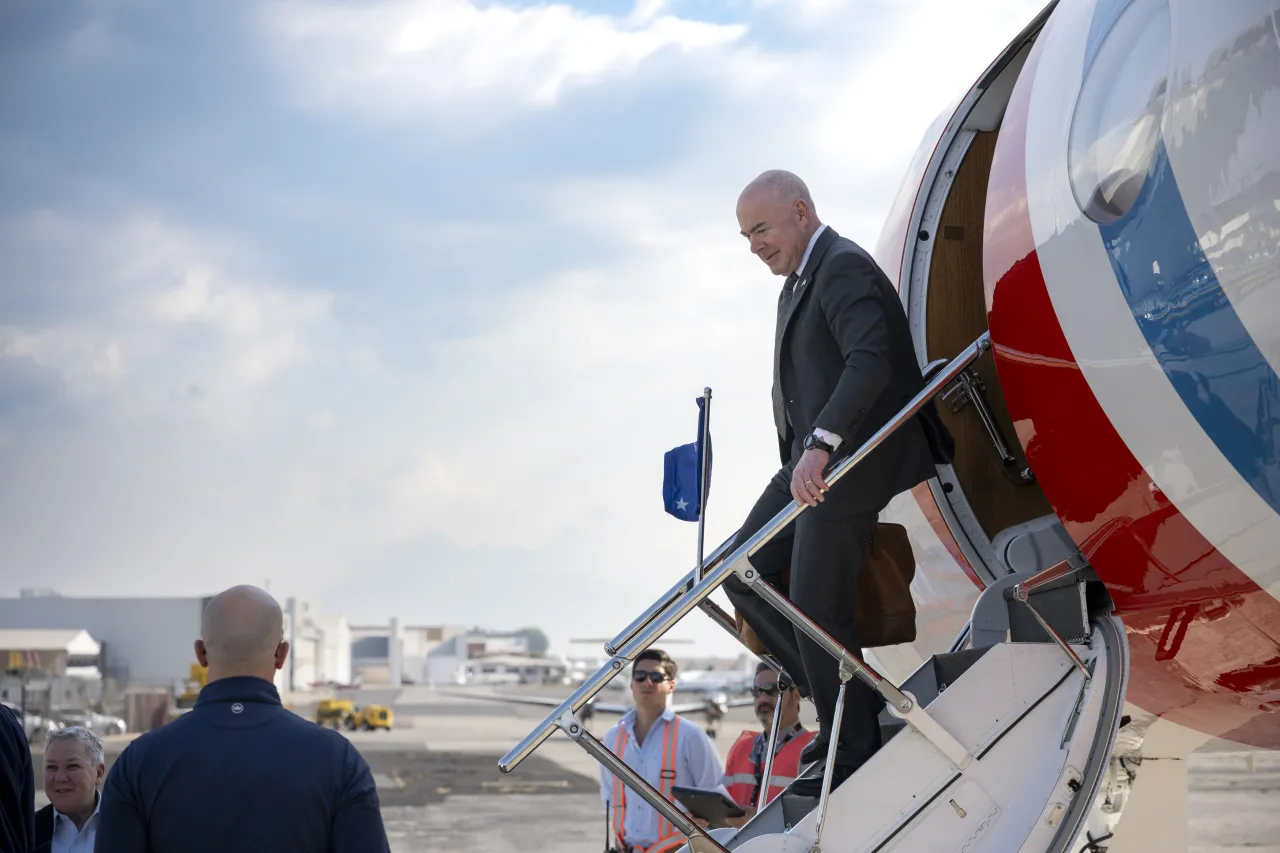 Image: DHS Secretary Alejandro Mayorkas Arrives in Guatemala City  (005)