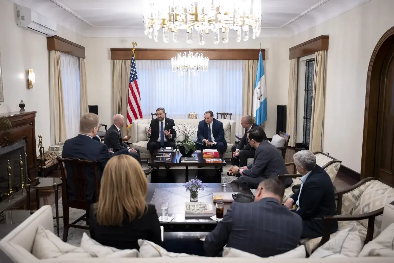 Image: DHS Secretary Alejandro Mayorkas Meets with Ambassador Tobin Bradley (021)