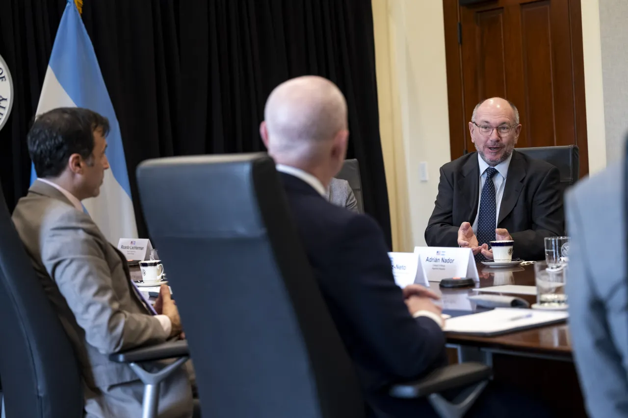 Image: DHS Secretary Alejandro Mayorkas Participates in a Bilateral Meeting with Argentina Minister of Security Patricia Bullrich (013)