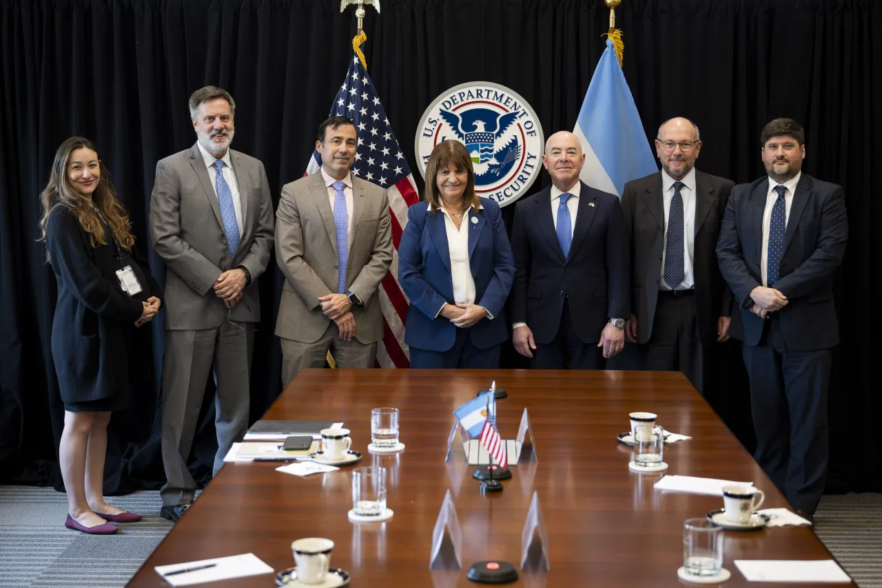 Image: DHS Secretary Alejandro Mayorkas Participates in a Bilateral Meeting with Argentina Minister of Security Patricia Bullrich (018)