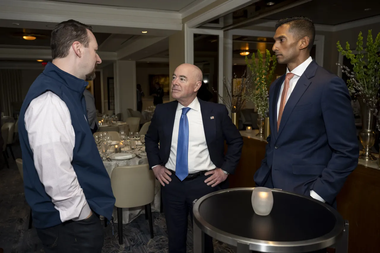 Image: DHS Secretary Alejandro Mayorkas Participates in a Fireside Chat at SINET Public Private Partnership Dinner  (003)