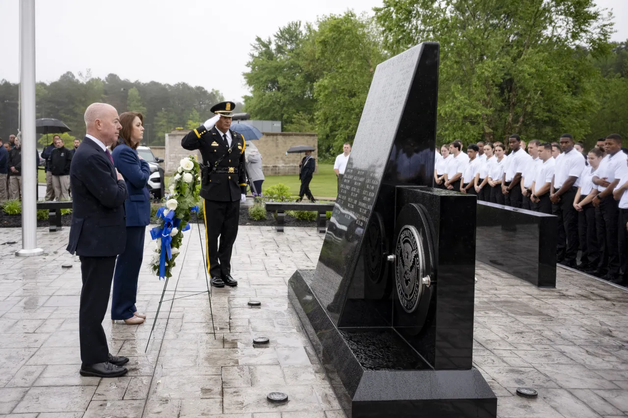 Image: DHS Secretary Alejandro Mayorkas Attends the USSS Wall of Honor Ceremony  (035)