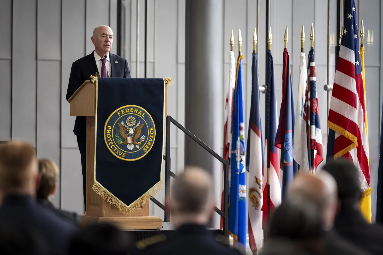 Image: DHS Secretary Alejandro Mayorkas Attends the Annual FPS Wreath Laying Ceremony  (034)