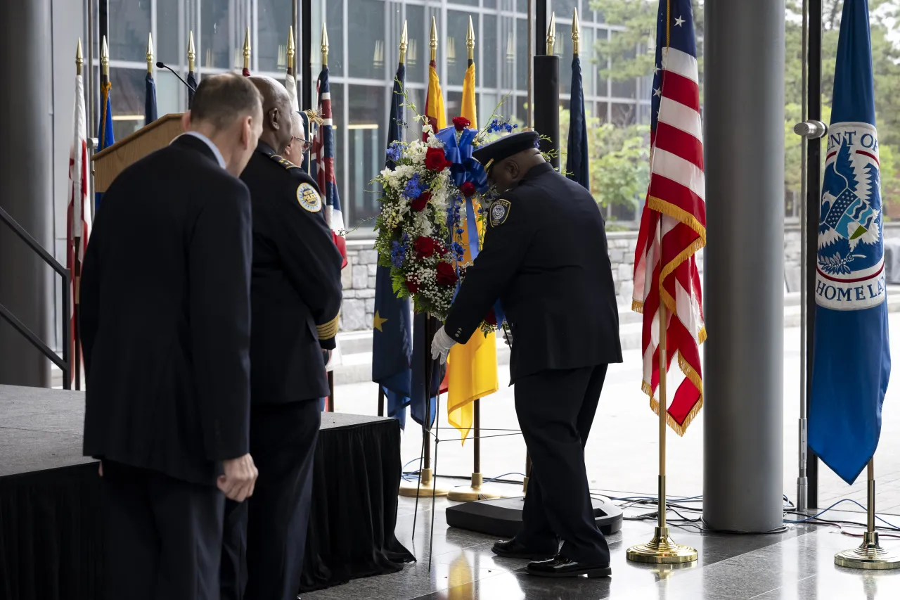 Image: DHS Secretary Alejandro Mayorkas Attends the Annual FPS Wreath Laying Ceremony  (036)