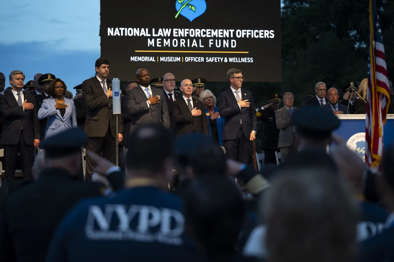 Image: DHS Secretary Alejandro Mayorkas Participates in the Annual Candlelight Vigil on the National Mall (011)