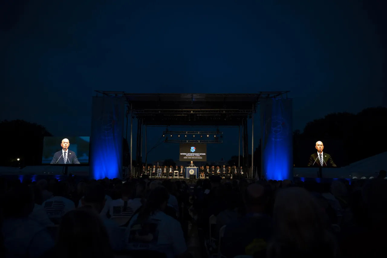 Image: DHS Secretary Alejandro Mayorkas Participates in the Annual Candlelight Vigil on the National Mall (017)