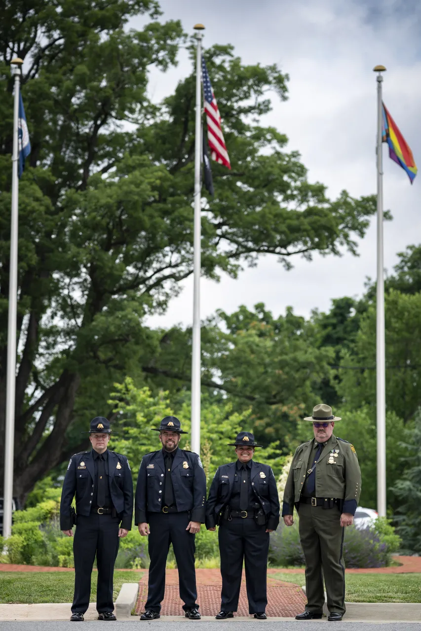 Image: DHS Secretary Alejandro Mayorkas Attends the DHS Headquarters Pride Flag Raising   (011)