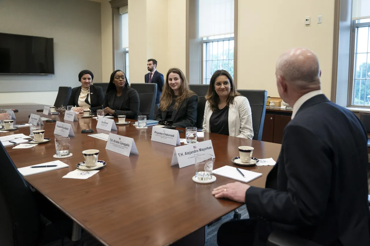 Image: DHS Secretary Alejandro Mayorkas Meets with the MSC Women Parliamentarians Program (001)