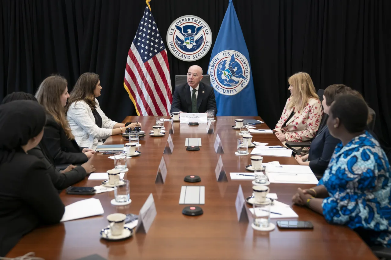 Image: DHS Secretary Alejandro Mayorkas Meets with the MSC Women Parliamentarians Program (011)