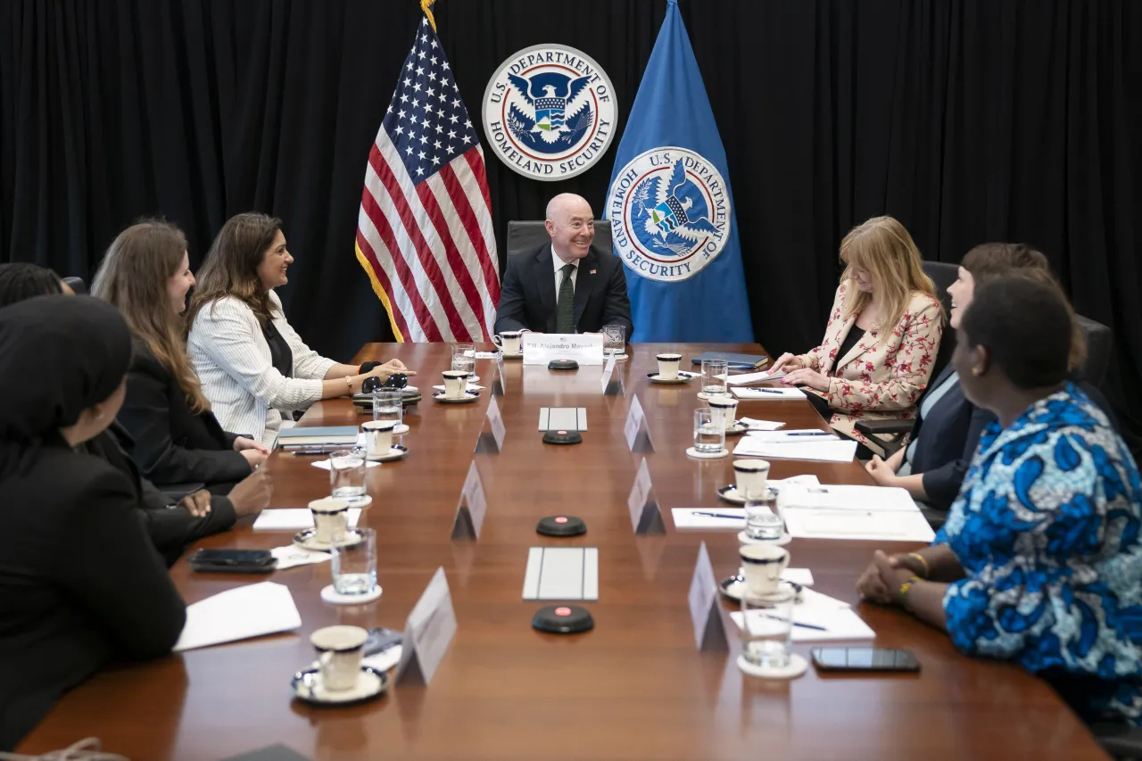 Image: DHS Secretary Alejandro Mayorkas Meets with the MSC Women Parliamentarians Program (012)