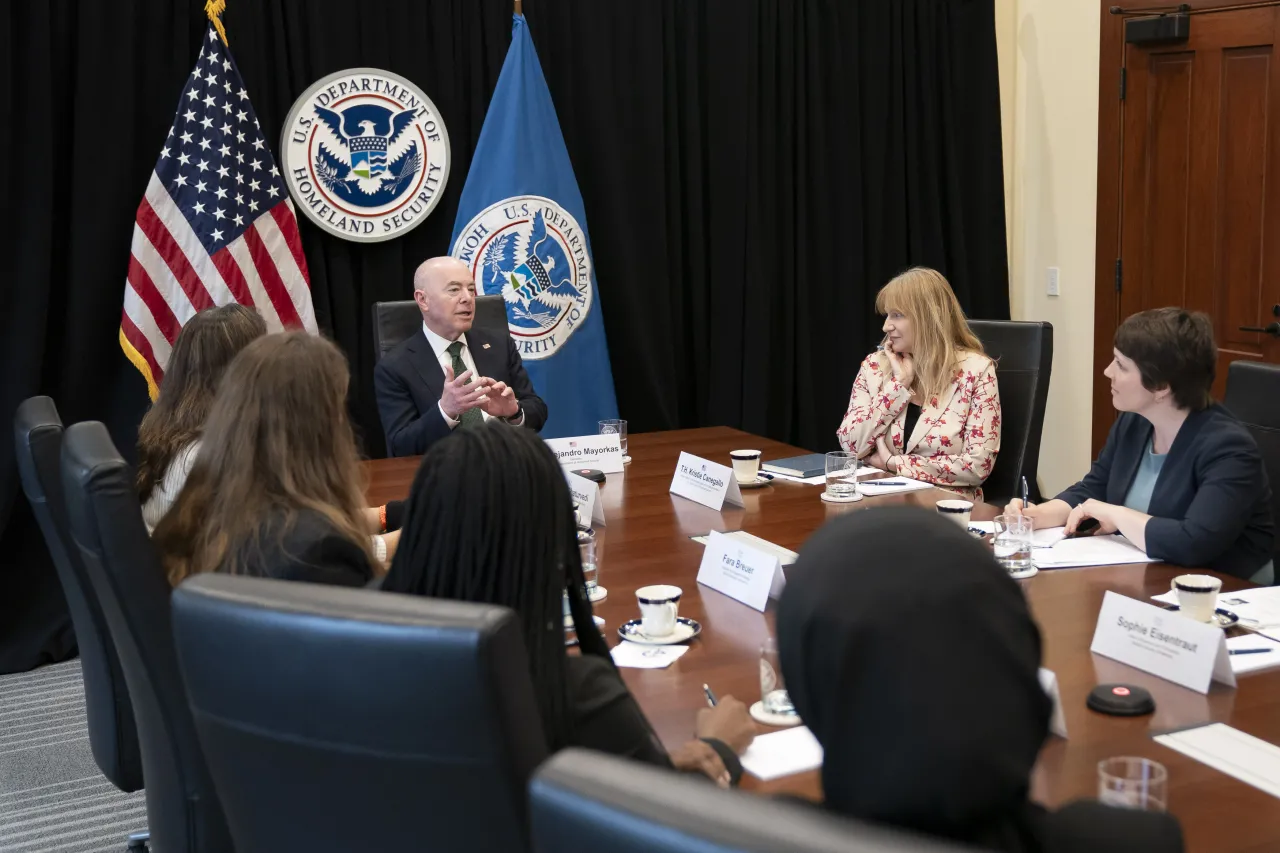 Image: DHS Secretary Alejandro Mayorkas Meets with the MSC Women Parliamentarians Program (014)