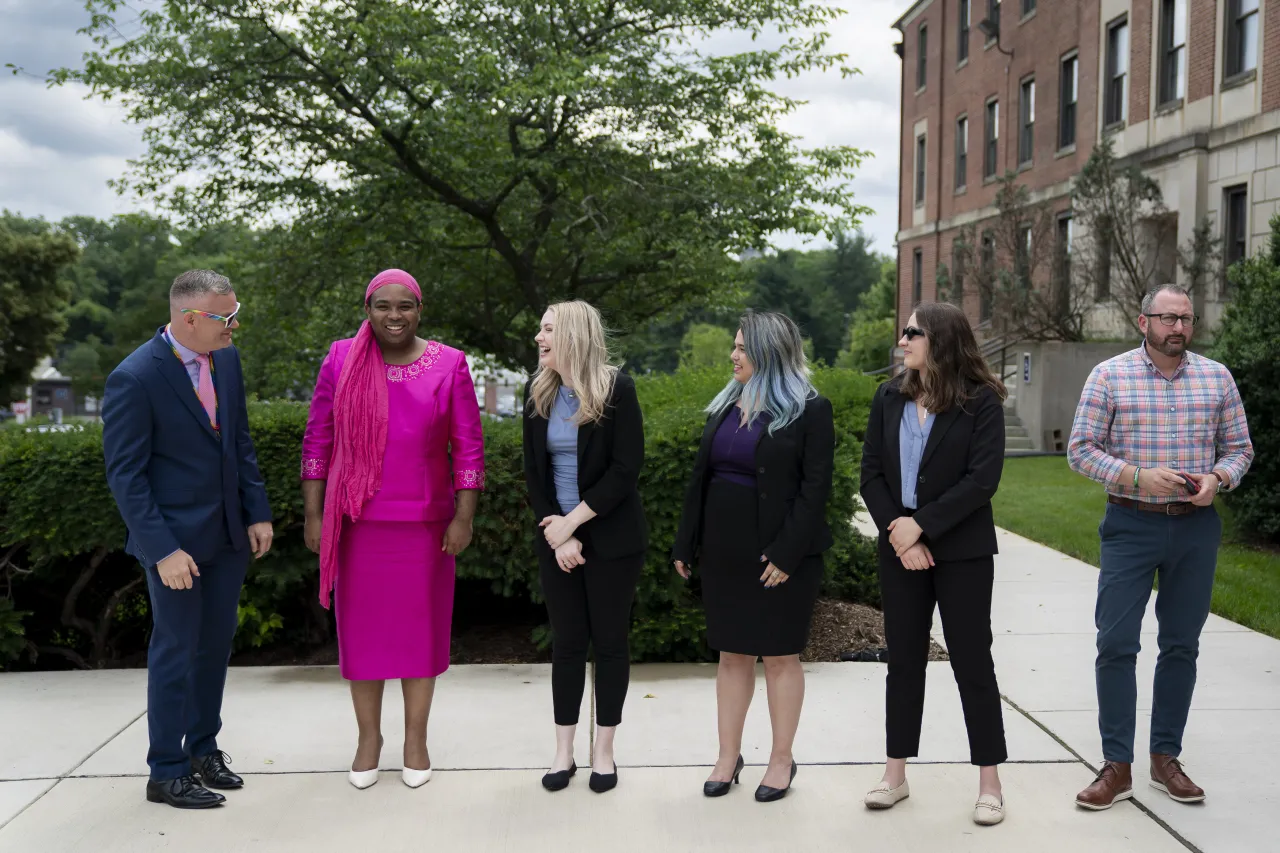 Image: DHS Secretary Alejandro Mayorkas Participates in the I&amp;A PRISM Pride Month Flag Raising Ceremony  (009)