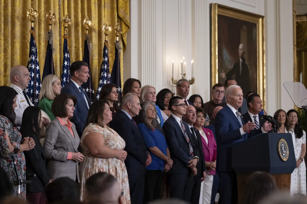 Image: DHS Secretary Alejandro Mayorkas attends the White House 12th Anniversary of DACA  (001)