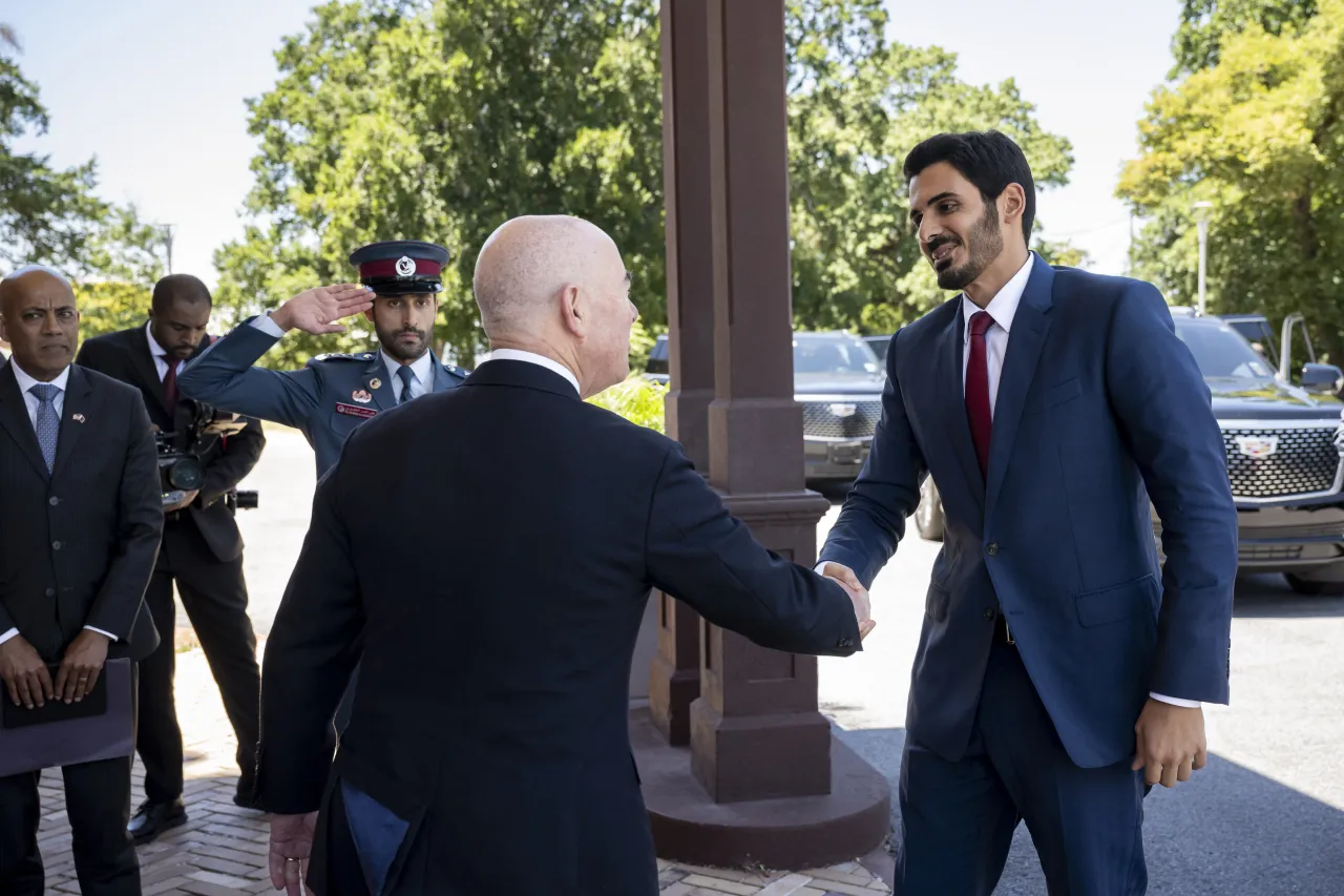 Image: DHS Secretary Alejandro Mayorkas Participates in a Bilateral Meeting with Qatar Minister of Interior  (003)