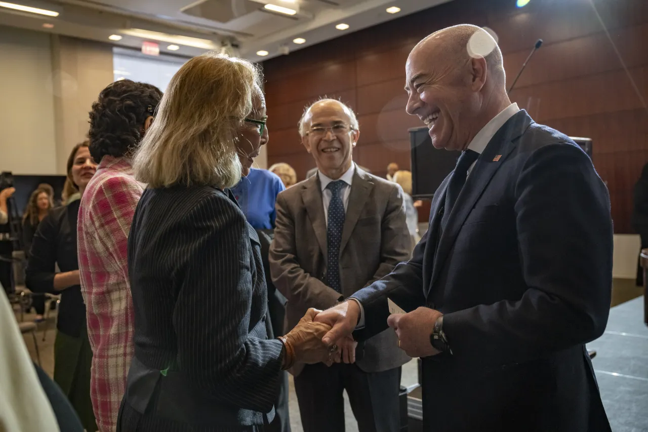 Image: DHS Secretary Alejandro Mayorkas Attends a Fireside Chat at CSIS Headquarters on UFLPA (006)