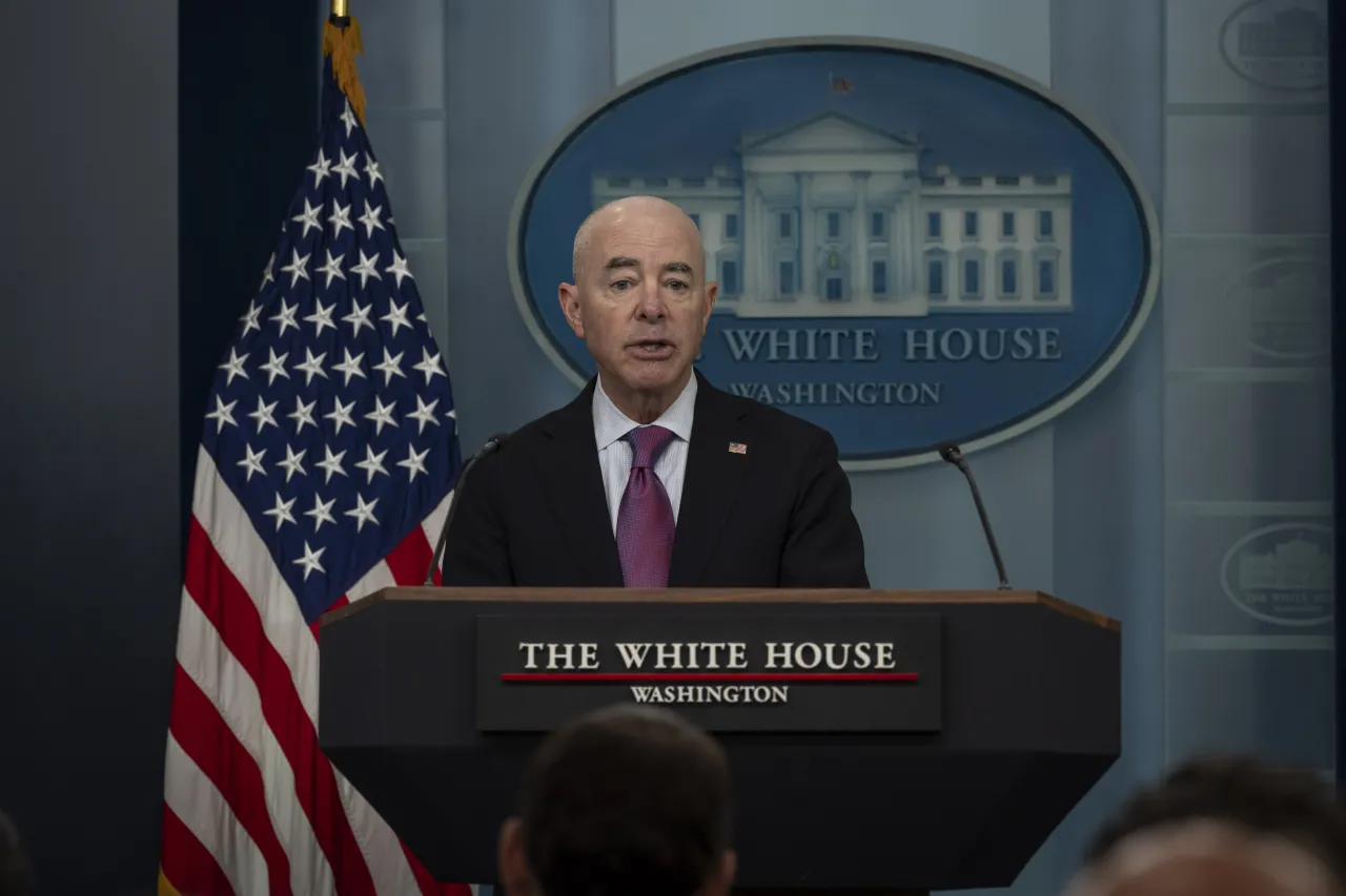 Image: DHS Secretary Alejandro Mayorkas Speaks at a White House Briefing  (007)