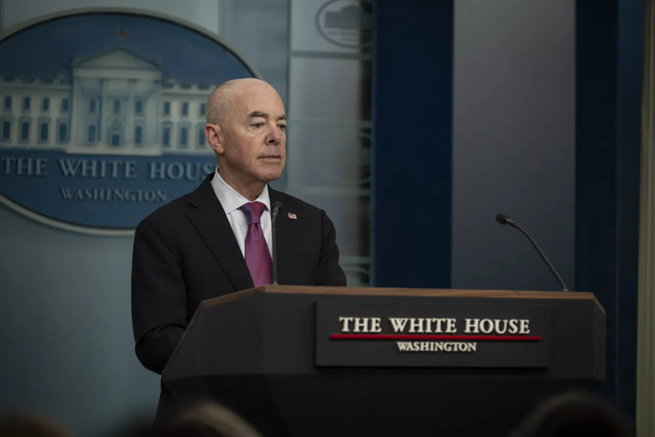 Image: DHS Secretary Alejandro Mayorkas Speaks at a White House Briefing  (008)