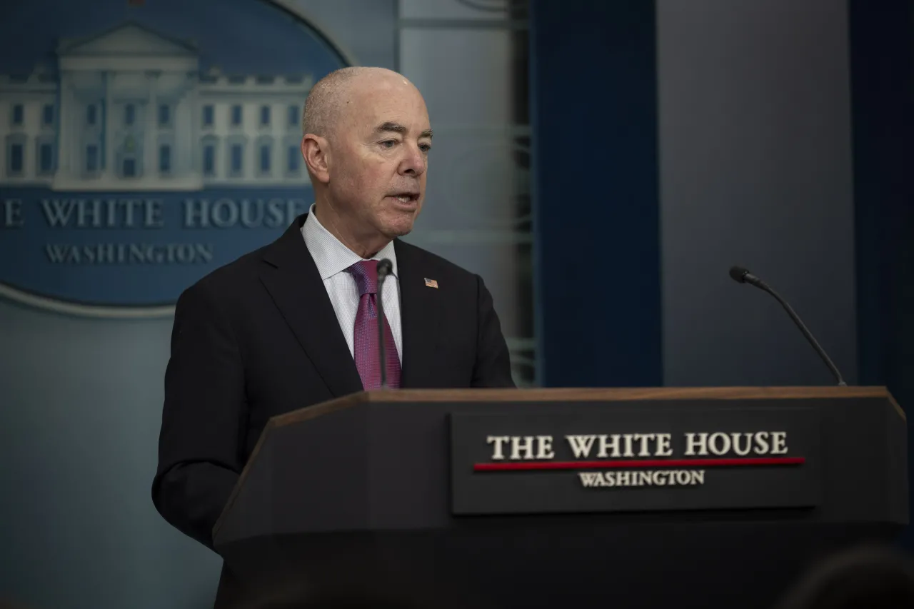 Image: DHS Secretary Alejandro Mayorkas Speaks at a White House Briefing  (009)