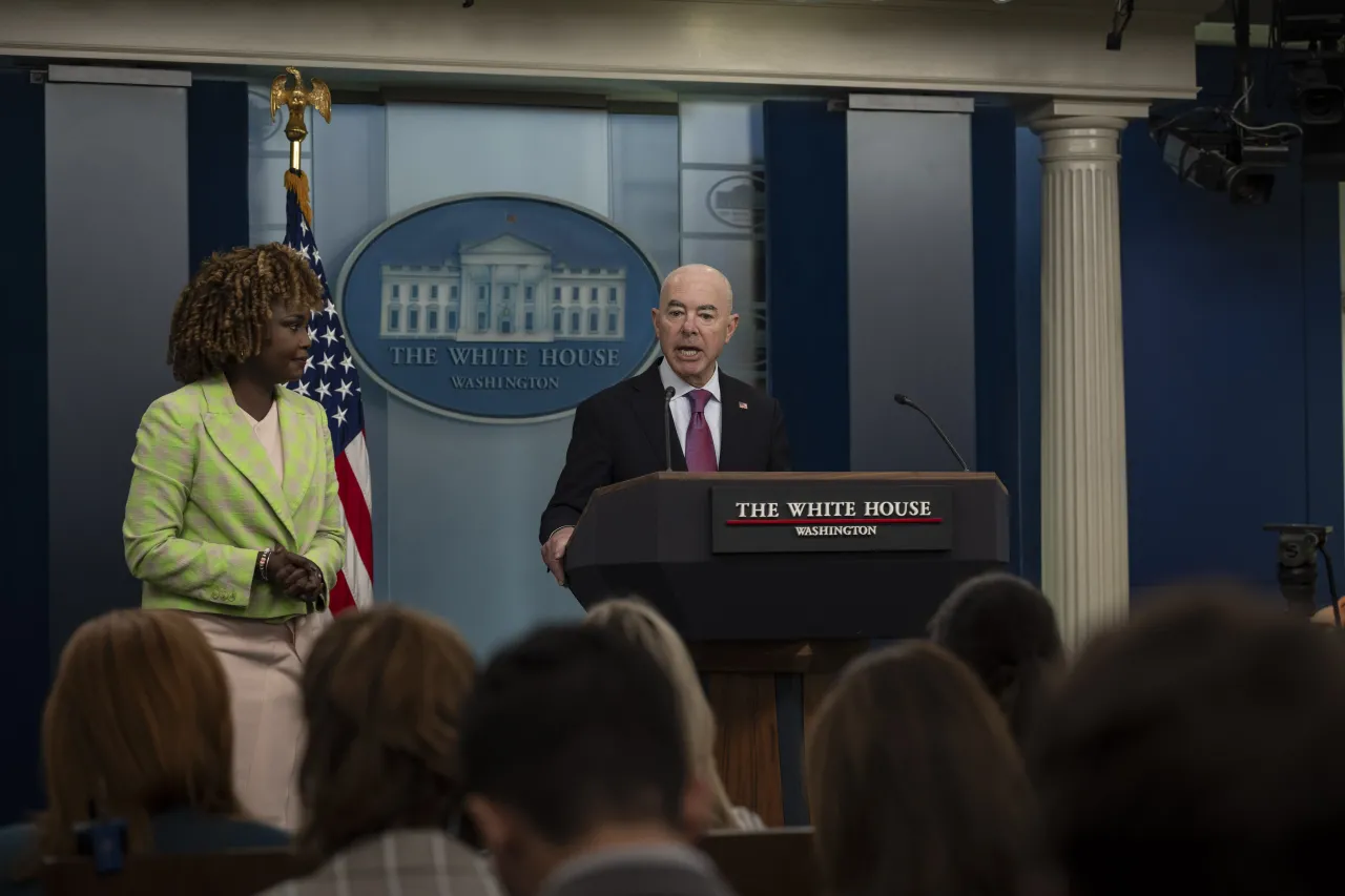 Image: DHS Secretary Alejandro Mayorkas Speaks at a White House Briefing  (011)