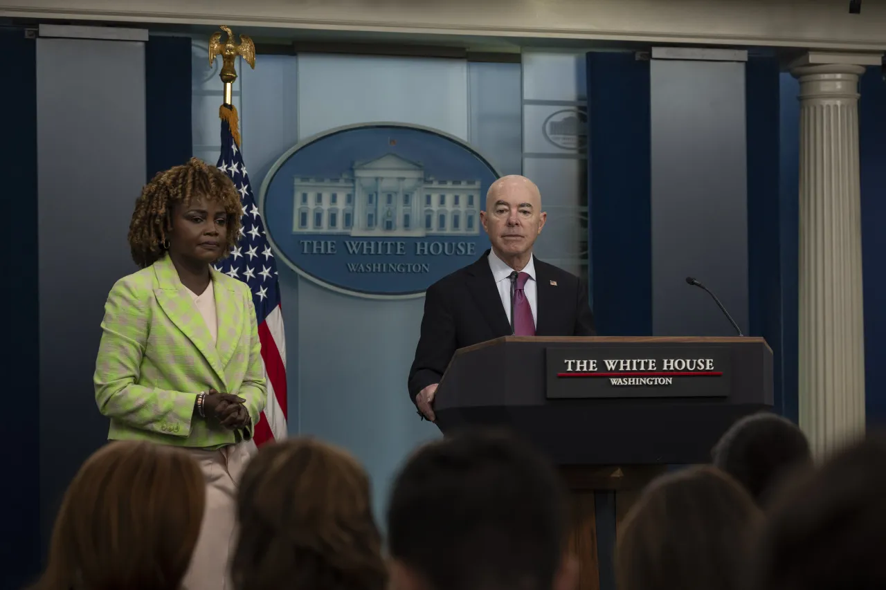 Image: DHS Secretary Alejandro Mayorkas Speaks at a White House Briefing  (012)