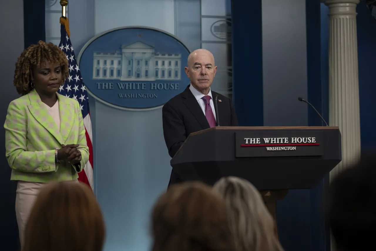 Image: DHS Secretary Alejandro Mayorkas Speaks at a White House Briefing  (014)