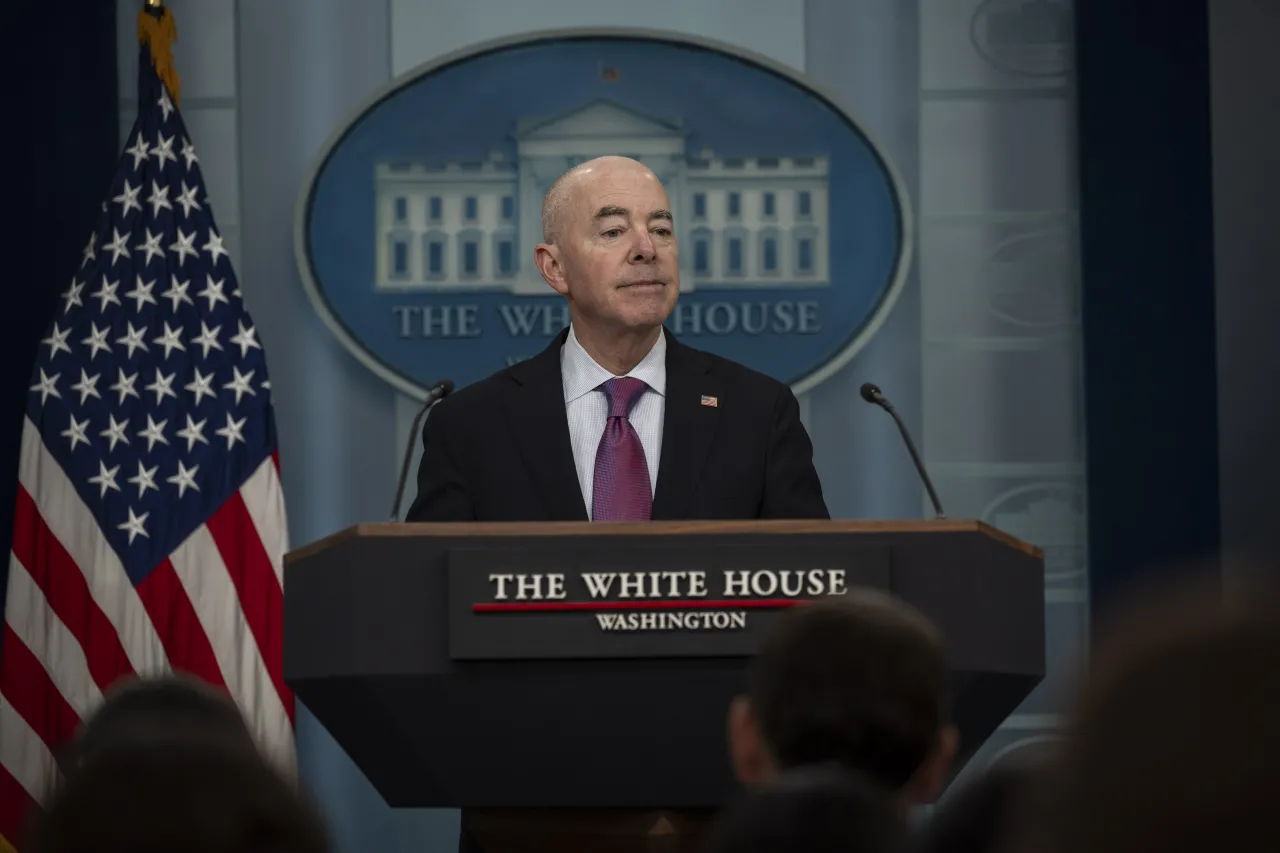 Image: DHS Secretary Alejandro Mayorkas Speaks at a White House Briefing  (016)