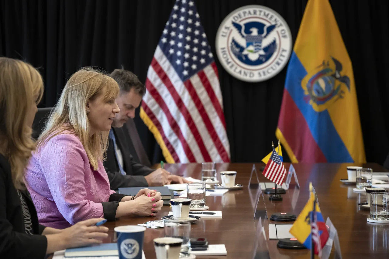 Image: Department of Homeland Security (DHS), Senior Official Performing the Duties of the Deputy Secretary, Kristie Canegallo, attends a Bilateral Meeting with Ecuadorian Minister of Foreign Affairs and Human Mobility  (004)