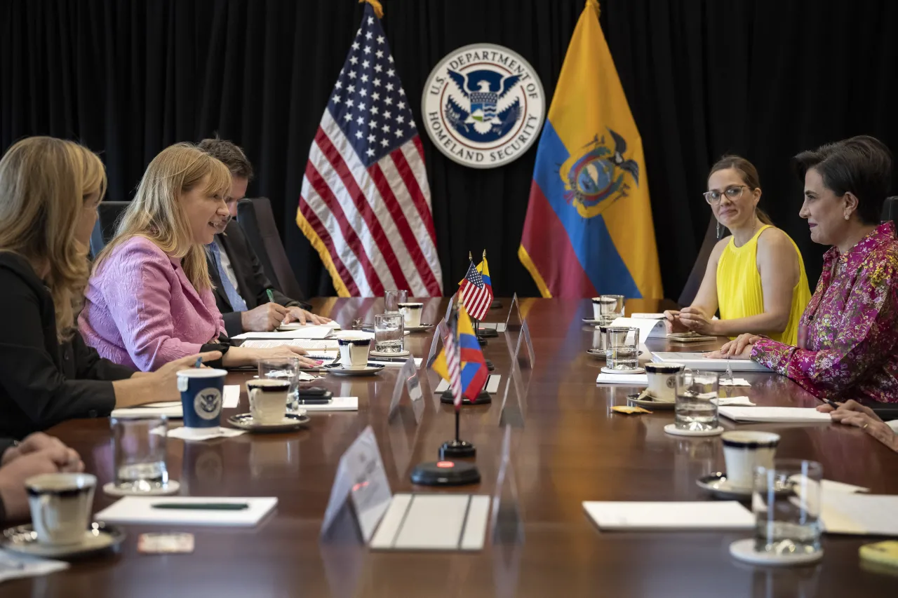 Image: Department of Homeland Security (DHS), Senior Official Performing the Duties of the Deputy Secretary, Kristie Canegallo, attends a Bilateral Meeting with Ecuadorian Minister of Foreign Affairs and Human Mobility  (011)