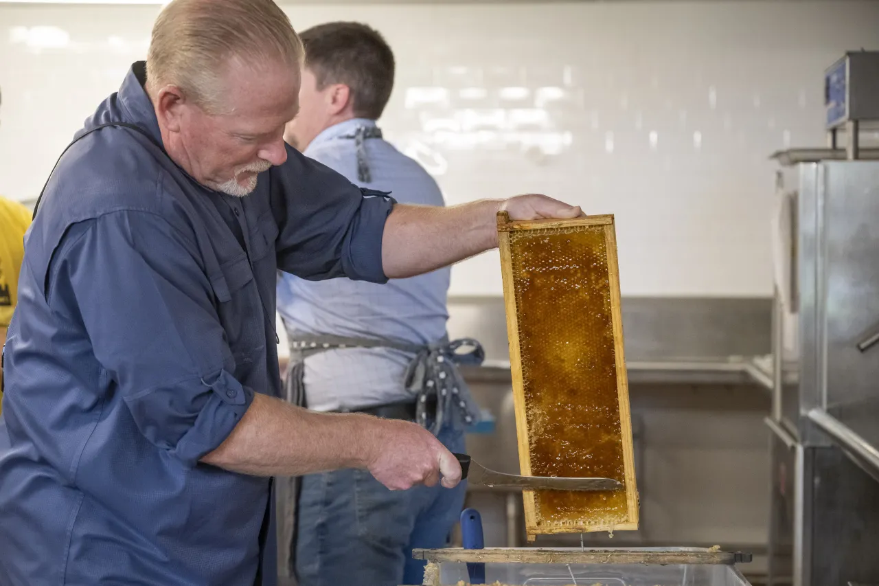 Image: DHS Members Participate in Third Annual St. Elizabeths Honey Extraction (018)