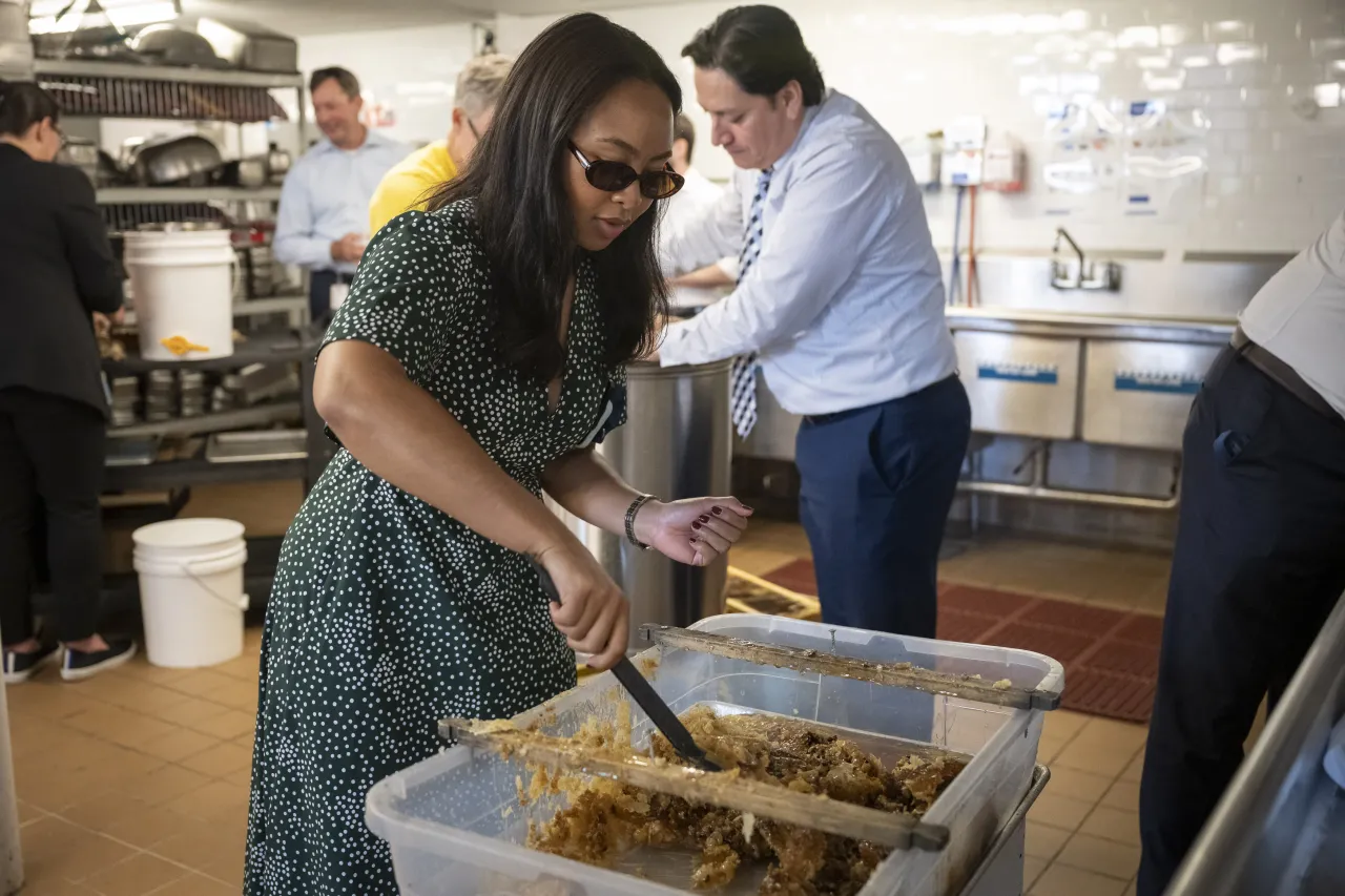 Image: DHS Members Participate in Third Annual St. Elizabeths Honey Extraction (044)