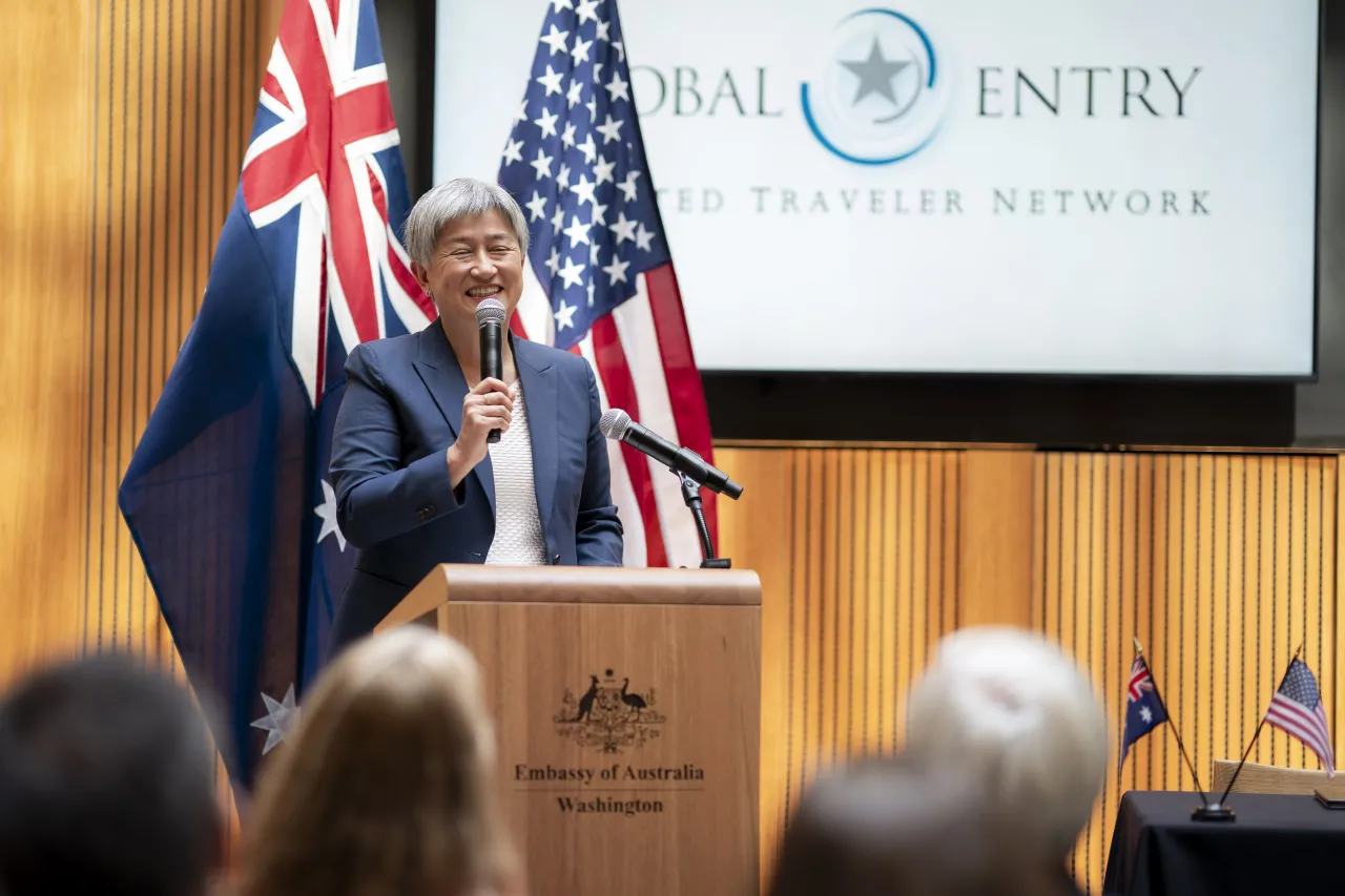 Image: DHS Senior Official Performing the Duties of the Deputy Secretary Kristie Canegallo Speaks at a Global Entry Announcement with Australia  (005)