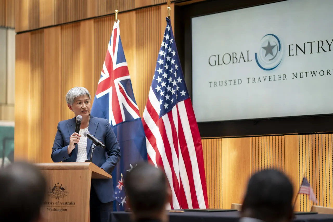 Image: DHS Senior Official Performing the Duties of the Deputy Secretary Kristie Canegallo Speaks at a Global Entry Announcement with Australia  (007)