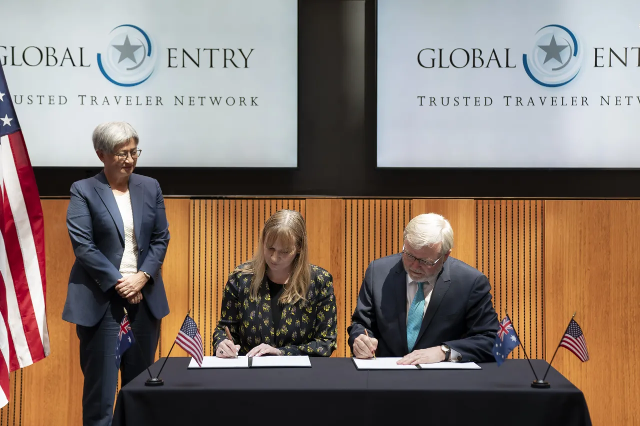 Image: DHS Senior Official Performing the Duties of the Deputy Secretary Kristie Canegallo Speaks at a Global Entry Announcement with Australia  (011)