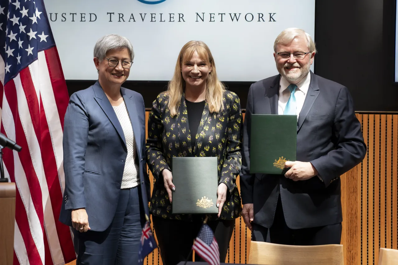 Image: DHS Senior Official Performing the Duties of the Deputy Secretary Kristie Canegallo Speaks at a Global Entry Announcement with Australia  (013)