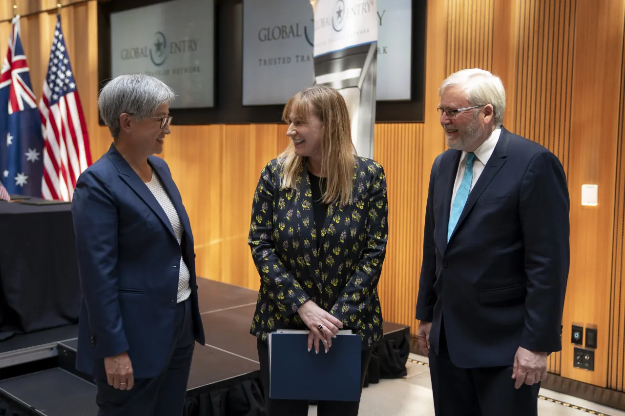 Image: DHS Senior Official Performing the Duties of the Deputy Secretary Kristie Canegallo Speaks at a Global Entry Announcement with Australia  (015)