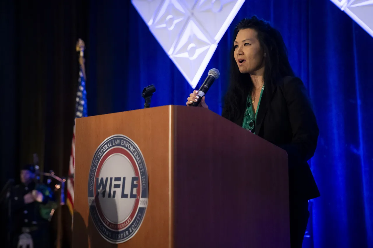 Image: DHS Senior Official Performing the Duties of the Deputy Secretary Kristie Canegallo Speaks During the Opening Ceremonies at WIFLE  (010)