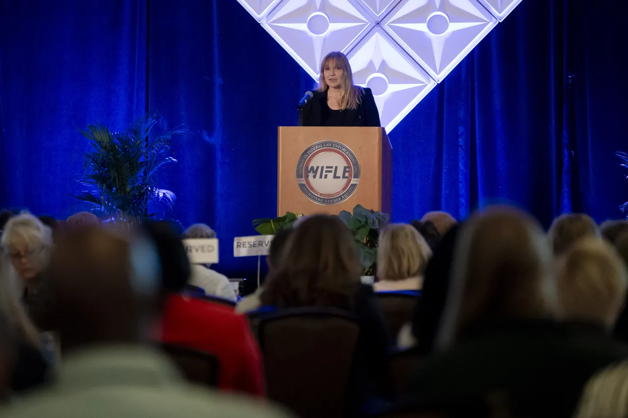 Image: DHS Senior Official Performing the Duties of the Deputy Secretary Kristie Canegallo Speaks During the Opening Ceremonies at WIFLE  (015)