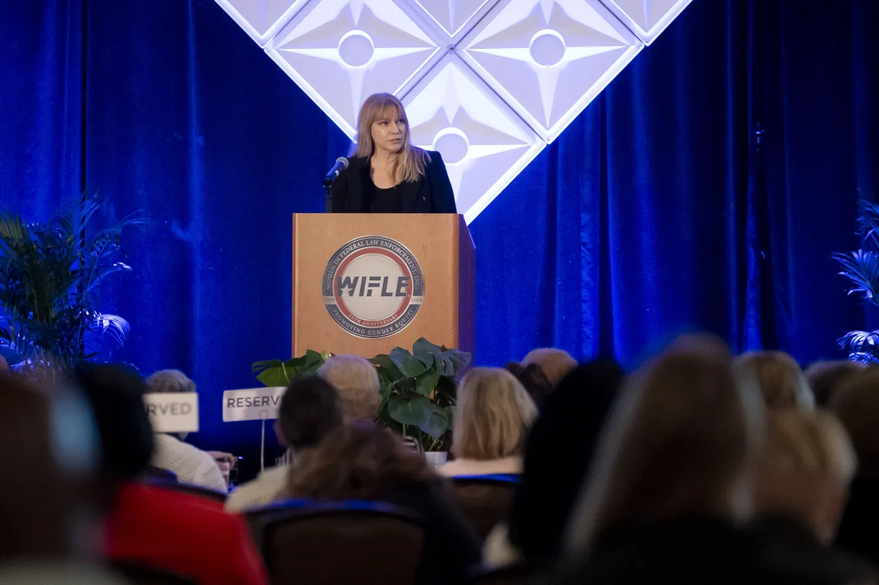 Image: DHS Senior Official Performing the Duties of the Deputy Secretary Kristie Canegallo Speaks During the Opening Ceremonies at WIFLE  (016)