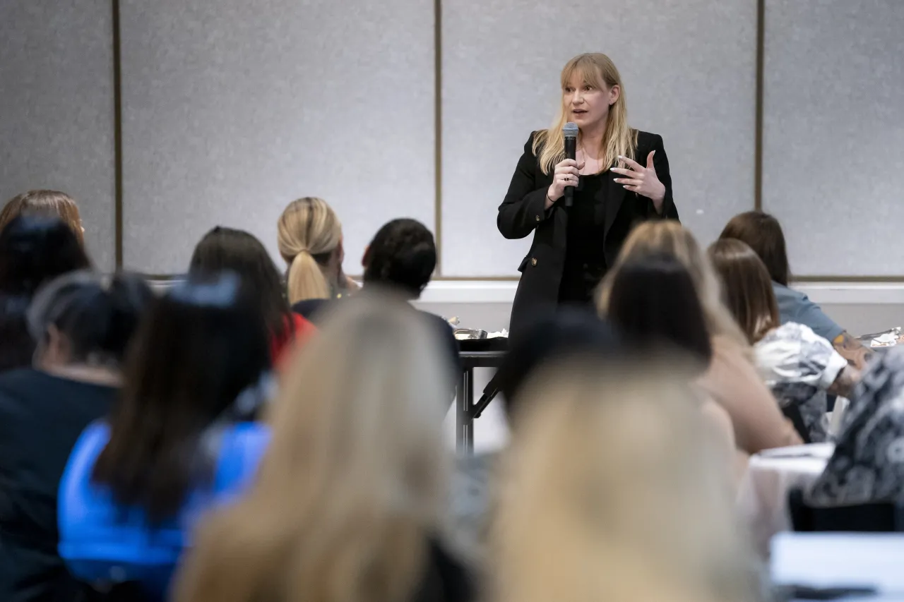 Image: DHS Senior Official Performing the Duties of the Deputy Secretary Kristie Canegallo Speaks to DHS WIFLE Attendees   (036)